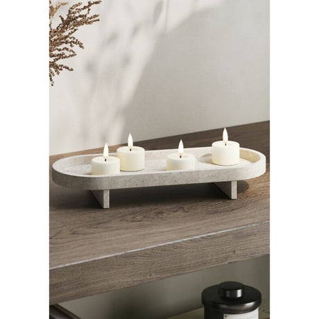 LED 2-Pack 4x4,5 cm Värmeljus Cream