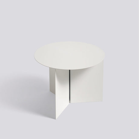 Slit runt Ø45 × H35,5 cm Sidobord White – pulverlackerat stål