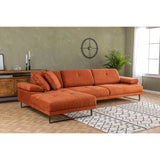 Windhoek Small (178 x 100 x 155 cm) Orange Hörnsoffa Vänster