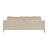 Bolero 3-sitssoffa Beige, Polyestersammet