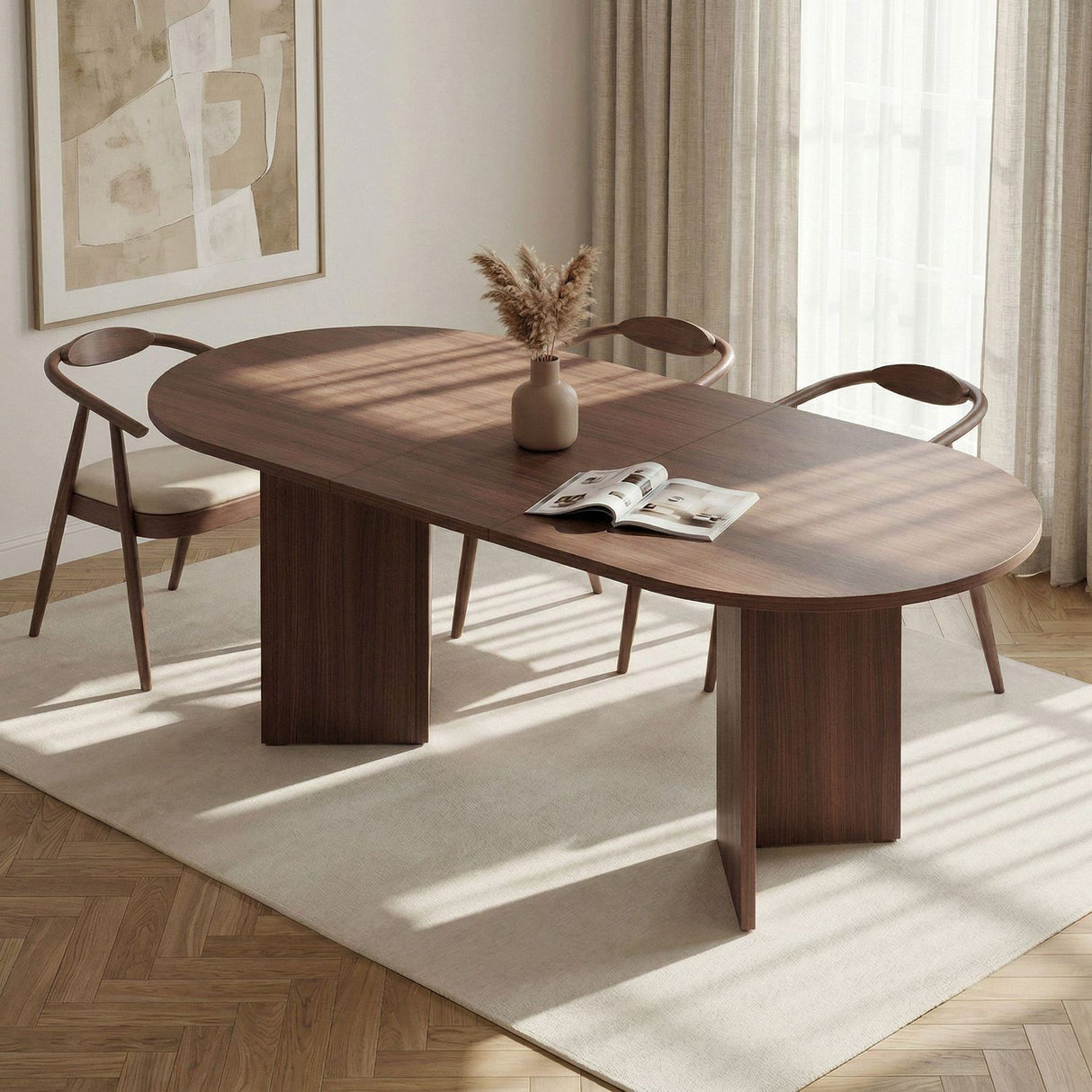 Amadeus Utdragbart matbord Milano Walnut