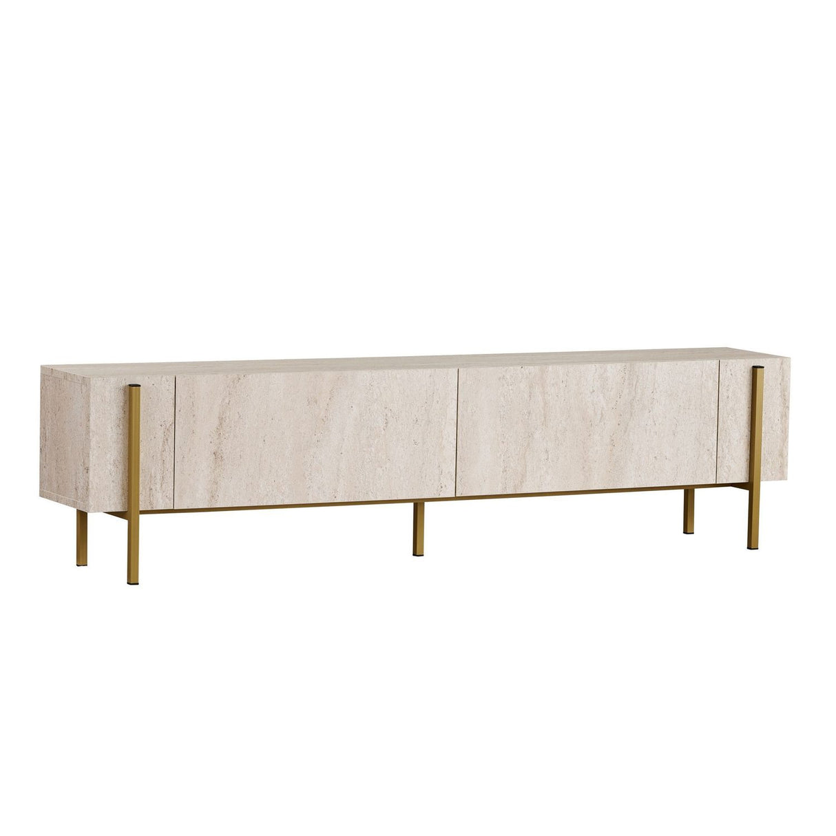 Carlito TV-bänk Travertine Gold