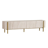 Carlito TV-bänk Travertine Gold