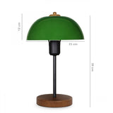 Pafos (23 x 12 cm) Grön Bordslampa