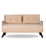 Apia 2-sits (25 x 134 x 121 cm) 2-sits bäddsoffa Creme