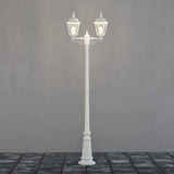 Firenze 2-arm E27 2.2m Lyktstolpe Mattvit