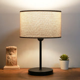 Hobart (24 x 15 cm) Beige svart Bordslampa