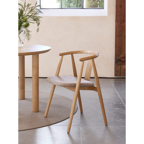 Gable Stol Naturlig Latte