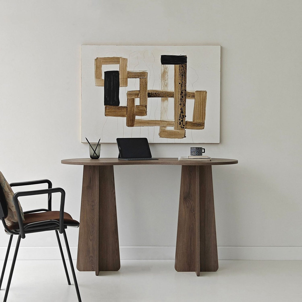 Nicosia (120 x 75 x 60 cm) Skrivbord Valnöt