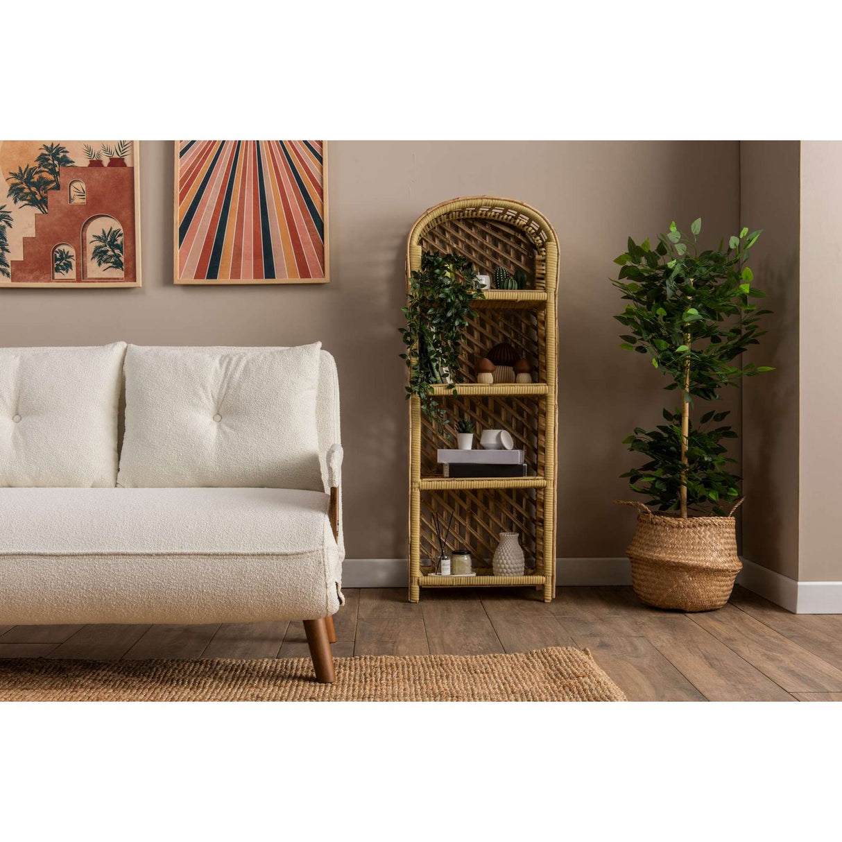 Cosmo Two (78 x 120 x 82 cm) 2-sits bäddsoffa Vit