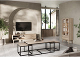 TV-bänk Nr.700 183x39 cm Vitoljad Ek