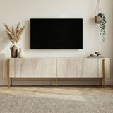 Carlito TV-bänk Travertine Gold