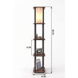Porto Square (H 150 cm) Valnöt Golvlampa
