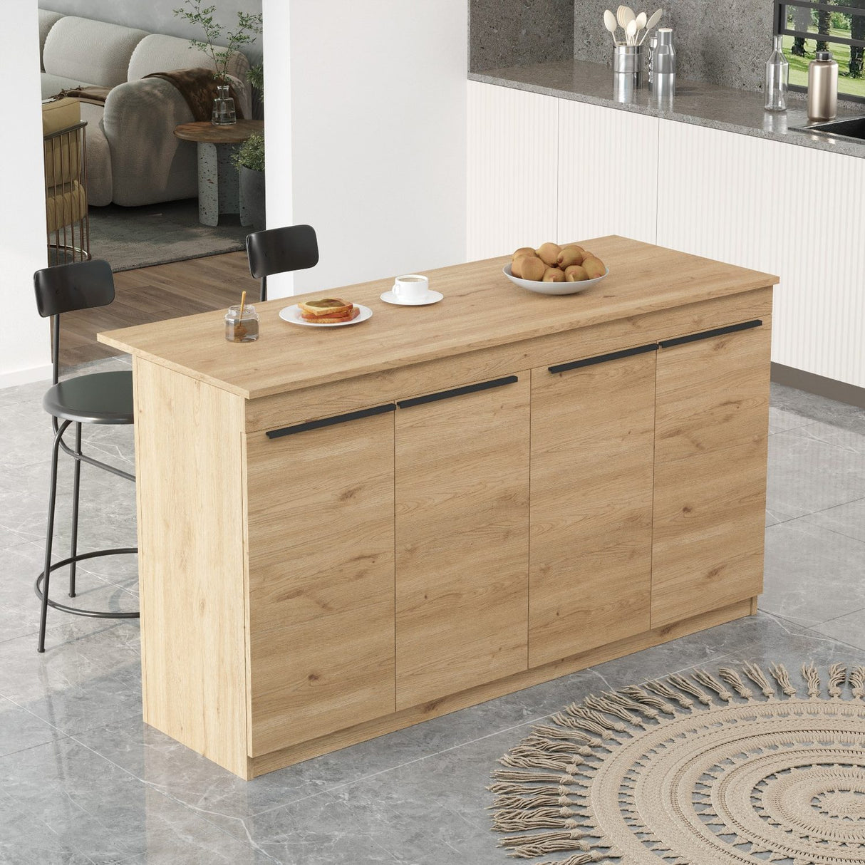 Muscat Bord (160 x 90 x 60 cm) Ek Köksbord