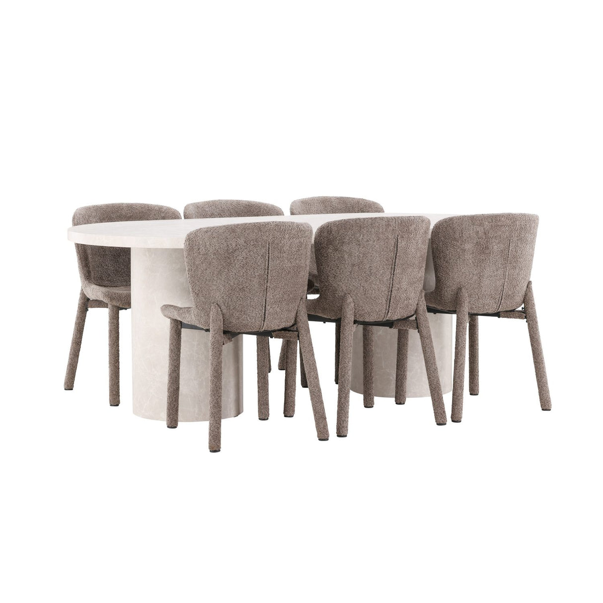 Narvik, Astoria Oval matgrupp Brun, Beige, 200 x 100