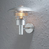 Modena E27 Galvaniserad Vägglampa Ute