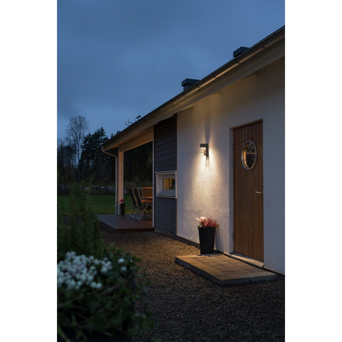 Acerra HP-LED 5W Vägglampa Ute Antracit