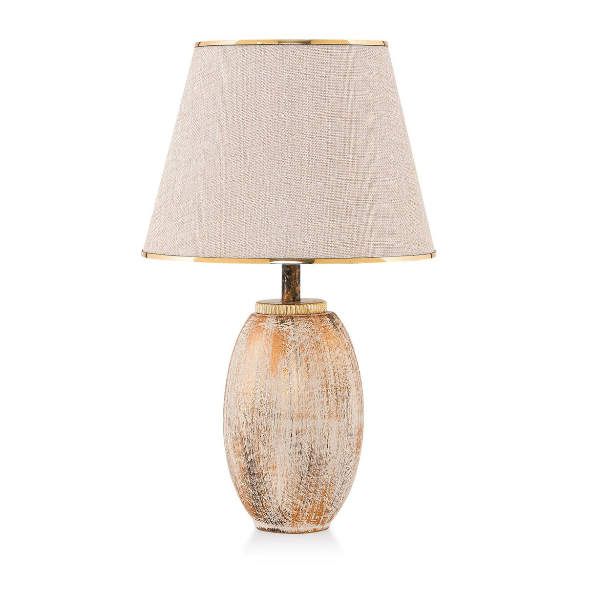 Tbilisi (40 x 30 x 40 cm) Creme Guld Bordslampa