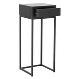 Regal Sängbord Svartlackad Ask, 75 cm