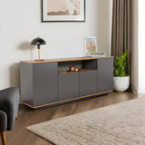 Asprilla Konsolbord Antracit / Atlantic Pine