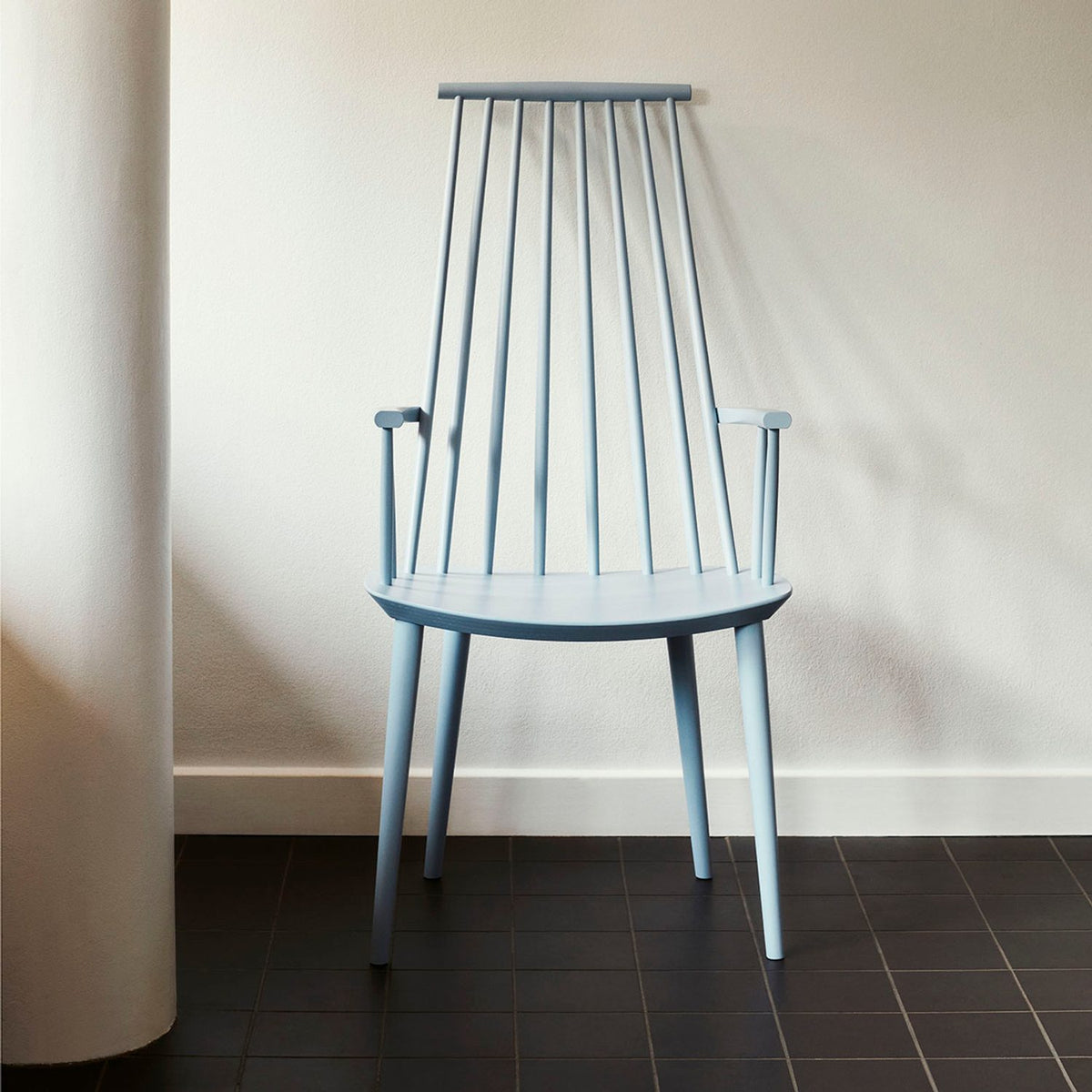 J110 Stol White – bokfaner med vattenbaserad lack, White – massiv bok med vattenbaserad lack