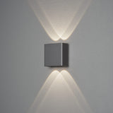 Chieri HP-LED 2x2 Vägglampa Ute Mörkgrå