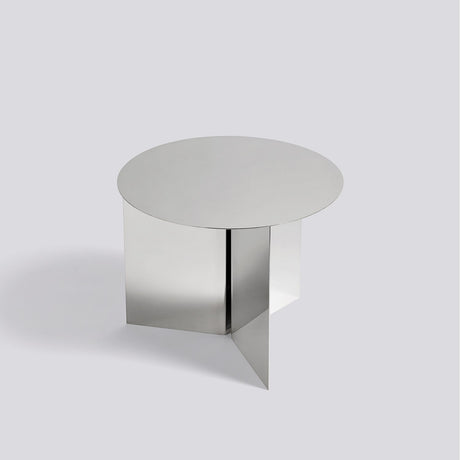 Slit runt Ø45 × H35,5 cm Sidobord Mirror High gloss – spegelpolerat rostfritt stål