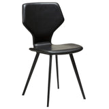 S.I.T Stol Vintage Black Art.Leather, Black