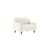 Oslo Loveseat (115 x 84 x 87 cm) 1-sitssoffa Mjölkskum valnöt