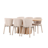 Stjärnö, Astoria Oval matgrupp Beige, Natur, 200 x 90