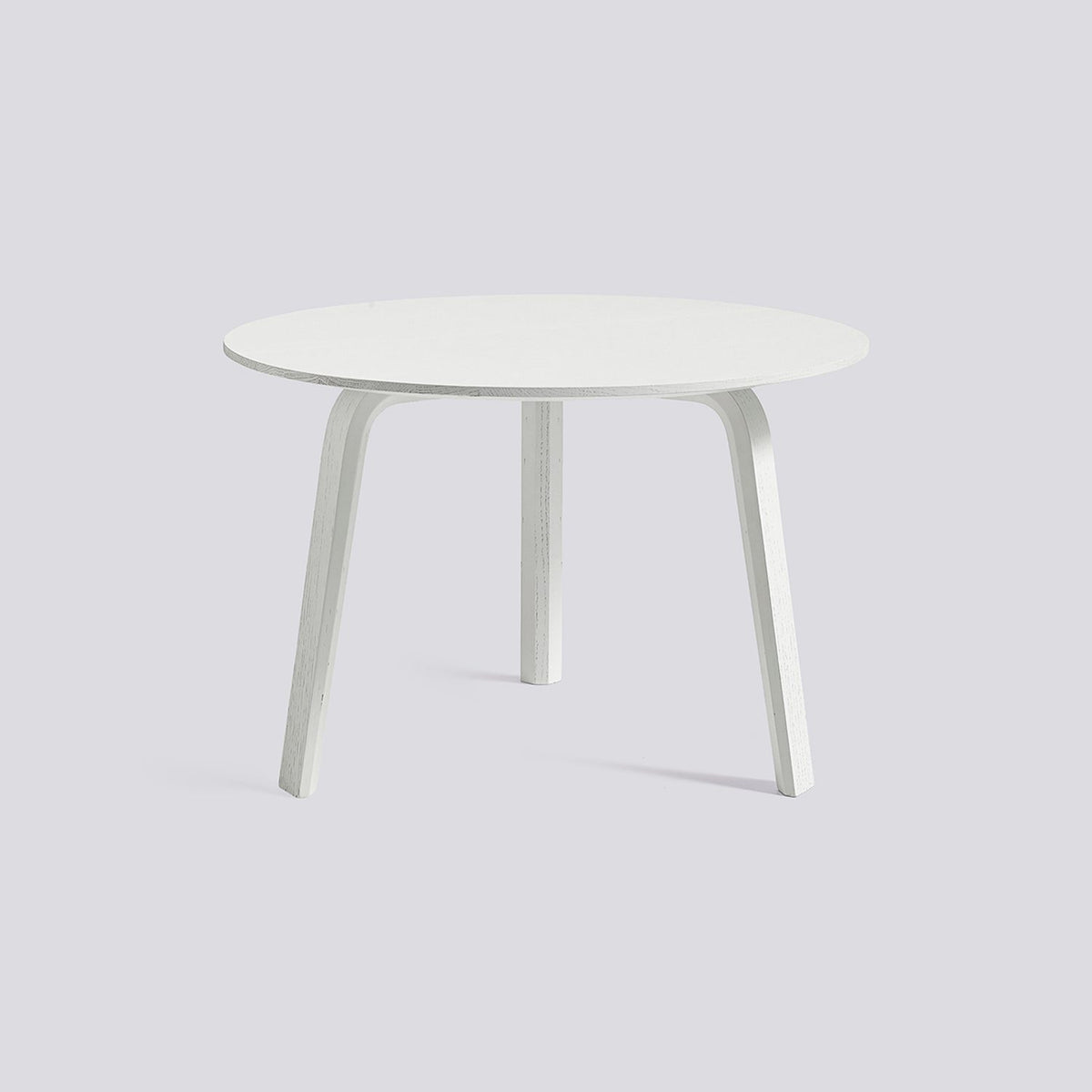 Bella Ø60 × H39 cm Soffbord White – ek med vattenbaserad lack