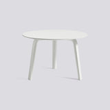 Bella Ø60 × H39 cm Soffbord White – ek med vattenbaserad lack