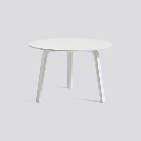 Bella Ø60 × H39 cm Soffbord White – ek med vattenbaserad lack