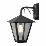Benu E27 32 cm Vägglampa Ute Ned, Svart