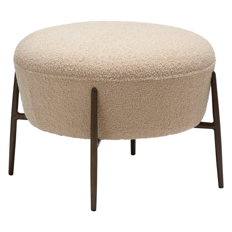 Orbit Fotpall Frosted Almond