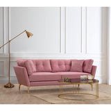 Maputo (214 x 90 x 84 cm) 3-sitssoffa Dusty Rose