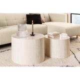 Dijon Soffbord Rund 40x58x58 cm Travertin