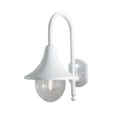 Bari E27 Ner Vägglampa Ute Mattvit