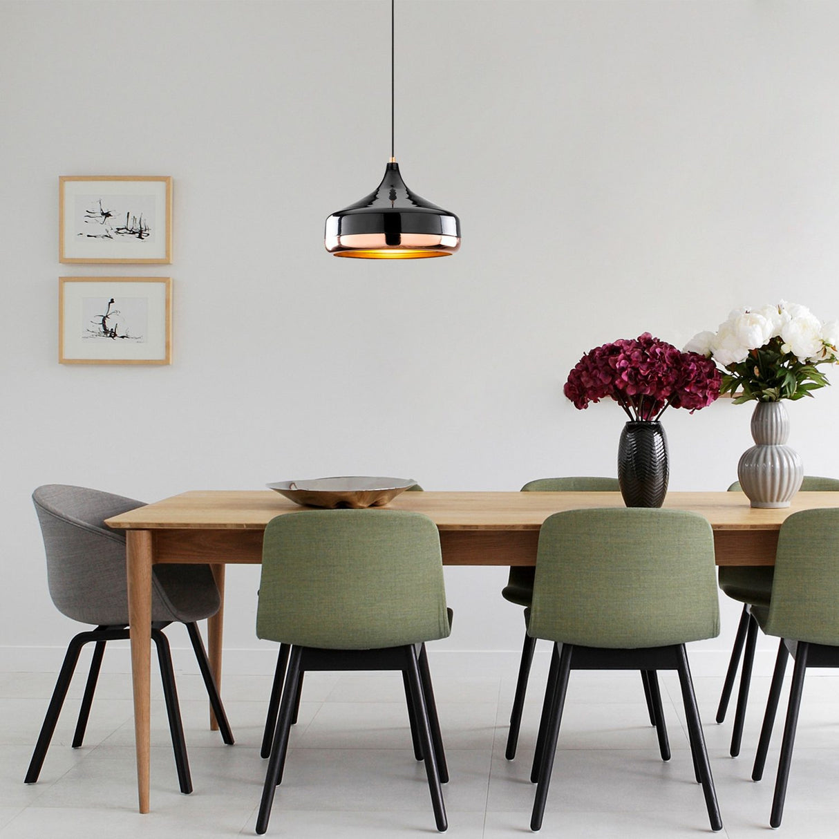 Kingstown Taklampa Svart Koppar