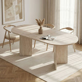 Amadeus Utdragbart matbord Travertine