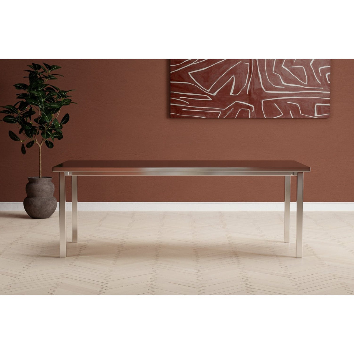 Cilo Rektangulärt matbord Silver