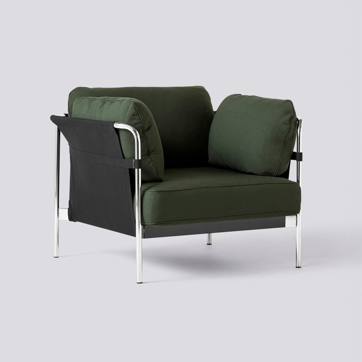 Can 1-sits Fåtölj Steelcut 655, Black – pulverlackerat stål, Black