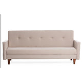 Manila (200 x 83 x 75 cm) Creme 3-sits bäddsoffa