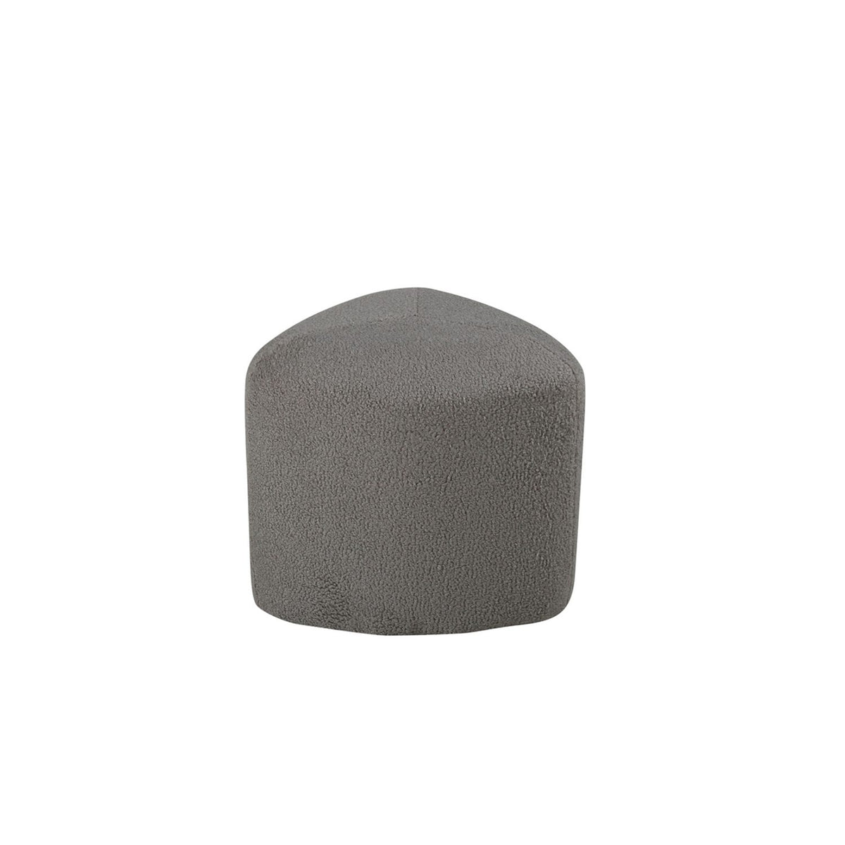 Peg Puff Grå, Polyester teddy