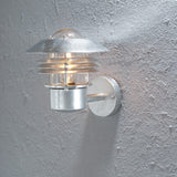 Modena E27 Upp 23 cm Vägglampa Ute Galvaniserad