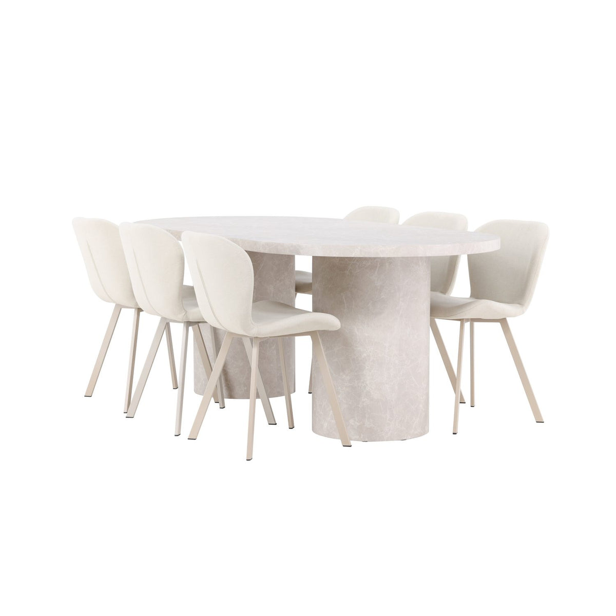 Narvik, Lilja Oval matgrupp Beige, Beige, 200 x 100