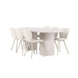 Narvik, Lilja Oval matgrupp Beige, Beige, 200 x 100