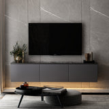 Medellín upplyst (160 x 35 x 32 cm) Antracit TV-bänk