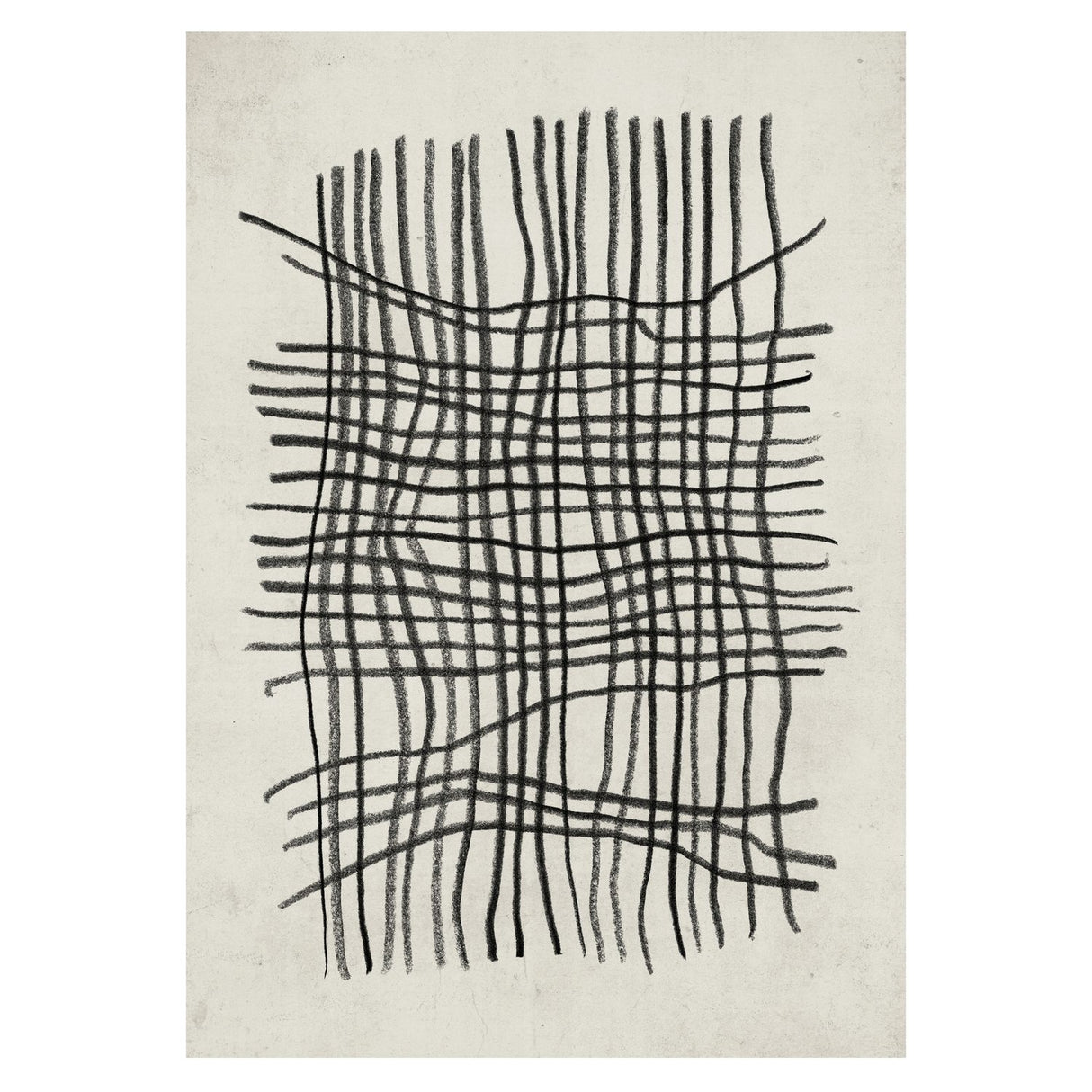 Linjekonst Poster Beige, 70 x 100 cm