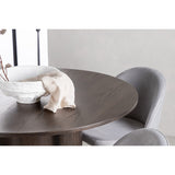 Olivia, Velvet Rund matgrupp Mocka